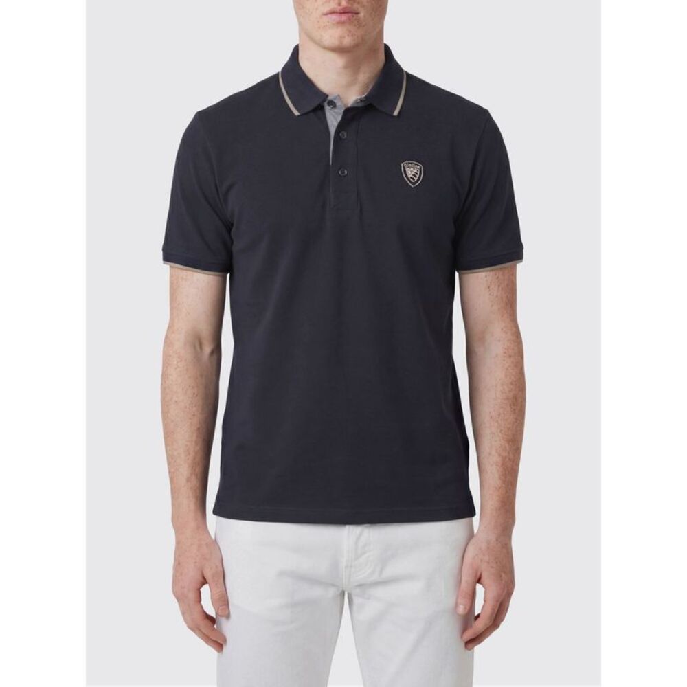 Blauer Polo Shirt Men Blue
